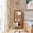Natural Oak, variant on Manxile Cube Bookshelf Organizer, 3 Cube Vertical Storage Organizer Skinny Bookcases, White Narrow Bookshelf
