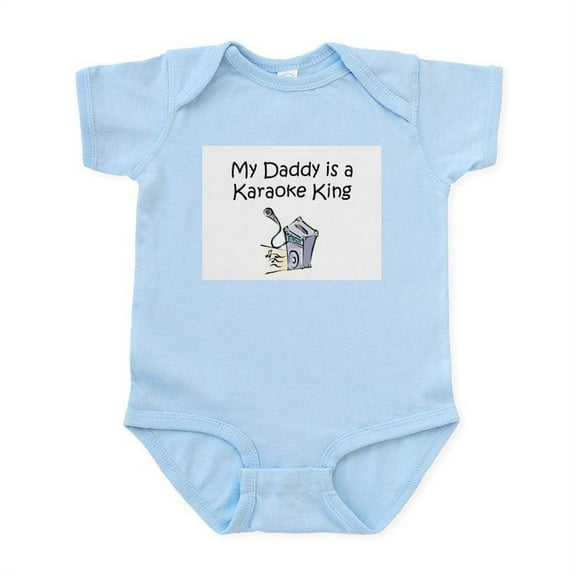CafePress - My Daddy Is A Karaoke King Infant Creeper - Baby Light Bodysuit, Size Newborn - 24 Months