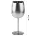 thumbnail image 5 of Geemin Cocktails Cup Stainless Steel Material Wine Goblets Nobreakable Cups, 5 of 7