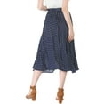 thumbnail image 5 of INSPIRE CHIC Women's Polka Dots Elastic Waist Flowy A-Line Midi Pleated Skirt, 5 of 6