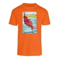 thumbnail image 3 of Playera De El Pescado De La Loteria Mexicana Color Anaranjado Talla Chica Marca Emil SaEs, 3 of 4