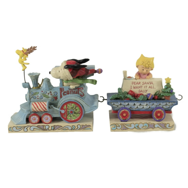 【単品】ジムショア スヌーピー　シュローダー　 クリスマス列車 Enesco Jim Shore Peanuts Holiday Train Eight Car Figurine Set for