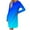 Blue, variant on Annhoo Mini Dresses for Women Fall Casual Long Sleeve Round Neck Silt Dress Fashion Gradient Colour Dress