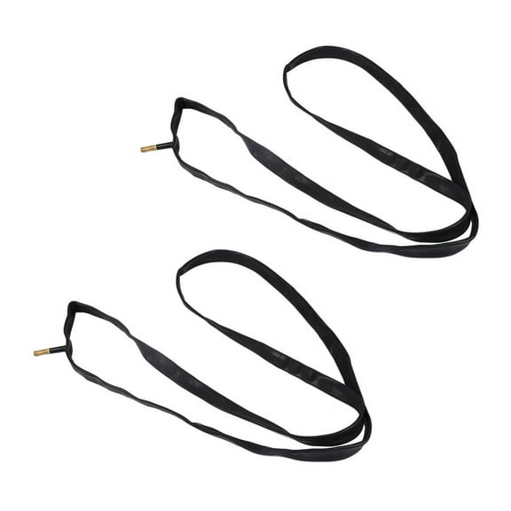 Bike 700 x 25/32C Schrader Valve Inner Tube with Black Rubber, 2 Pack