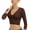 Yellow, variant on Women's Arm Shaper Firm Arm Lift Shapewear V Neck Body Shaper Push Up Lace Spandex Hook Arm Compression 3/4 Sleeve Shaper Black 6