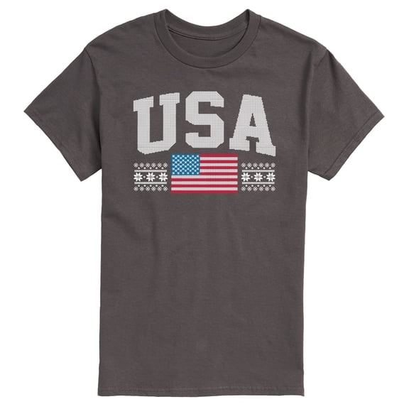 Instant Message - USA Sweater Short Sleeve Graphic T-Shirt
