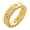 Gold, variant on 1CT Wedding Band of Double Row Zirconia in Front/Back Pavé & Flush Top Engagement Ring in 925 Silver for Bridal Her Gold Size 6
