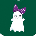 thumbnail image 4 of Inktastic Halloween, Ghost, Ribbon, Bow, Trick or Treat, Boo Girls Baby Bib, 4 of 4