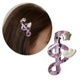 thumbnail image 2 of Stylish Star Music Note Wing Hairpin NonSlip Grip Acrylic Hair Clip Side Hair Barrette For Women Teens Special Event, 2 of 16