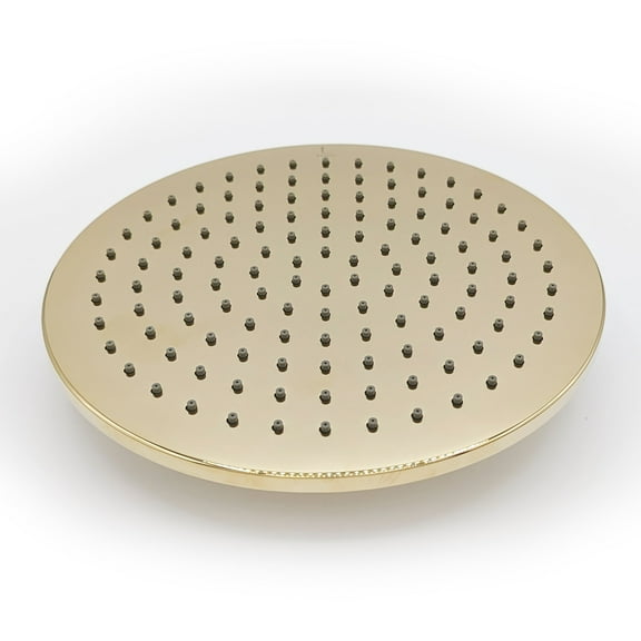 Gold Wall Mounted Round Rain Shower Head 6"