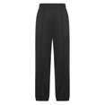 thumbnail image 4 of ALLLIST Pants for Women Elastic Waist Joggers Plain Black Knit Pants Ladie's Pants, 4 of 6