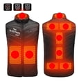 thumbnail image 2 of Penkiiy Heated Vest,Heating Vest Rechargeable,Warming Heated Jacket with 3 Heating Levels Unisex Battery Not Included Heated Vest Black, 2 of 7