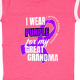 thumbnail image 4 of Inktastic I Wear Purple for My Great Grandma Pancreatic Cancer Awareness Boys or Girls Baby Bodysuit, 4 of 5