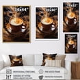 thumbnail image 4 of Designart "Euphoria In A Coffee Cup Espresso" Coffee Wall Art Living Room, 4 of 7