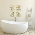 thumbnail image 3 of Beige and Teal Fish and Coral Adult Coastal Decor; 4 - 12" x 12" Unframed Posters, 3 of 3