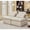 Beige, variant on Soft Corduroy 4 - Seat Armless DIY Modular Sofa / Fit for Small Spaces and Long - Term Sitting