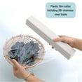thumbnail image 4 of Refillable Plastic Wrap Dispenser with Cutter | Aluminum Foil & Baking Paper Dispenser | Magnetic Base for Fridge or Countertop | Includes 1 White ABS Dispenser, 4 of 7