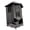 Black, variant on JOINICE Large Wooden Bat House, Three Chamber Outdoor Shelter Box, Durable Hanging Design, Black