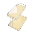 thumbnail image 3 of Organizador de cosméticos para encimera, soporte para maquillaje, cajón para almacenamiento de cosméticos Aureato de 2 niveles, 3 of 9