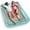 Green W Reflective Base, variant on Inflatable Tanning Pool Lounger Float - 4 in 1 Sun Tan Tub Sunbathing Pool Lounge Raft Floatie Water Filled Tanning Bed Mat Pad for Adult Blow Up Pool