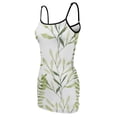 thumbnail image 5 of Ladies Elegant Sling Sleeveless Sexy Dress leaf, 5 of 6
