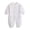 White, variant on Newborn Baby Romper, Infant Onesie, Boys Girls Cotton Blend Snap Closure Long Sleeve Bodysuit, Cute Print PJs Newborn Romper