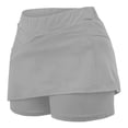 thumbnail image 4 of RYRJJ Tennis Skorts Skirts for Women Golf Athletic Activewear Skorts Mini Summer Workout Running Short with Pockets(Gray,XXL), 4 of 6