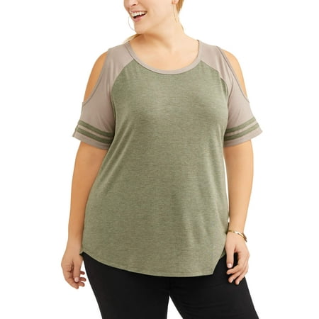 Sky Tops - Terra & Sky Women's Plus Baseball Tee