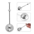 thumbnail image 3 of Bola de té de mango largo de acero inoxidable, 2 filtros infusores de té para té de hojas sueltas, colador difusor de intervalo de té de malla fina reutilizable para taza y tetera, 3 of 8