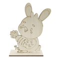 thumbnail image 1 of Style 4 Feliz conejito de Pascua, huevo, pollito, adornos de madera sin terminar, letrero de madera, manualidades, juguetes para niños, decoración de mesa, suministros para fiesta, 1 of 5