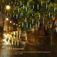 thumbnail image 7 of Rirool Meteor Shower Rain Lights, Valentine Lights 50cm 10 Tubes 540 LED Icicle Snow Falling Christmas Lights Outdoor Raindrop Lights, Xmas Wedding Party Tree Holiday Decoration, Multicolor, 7 of 7