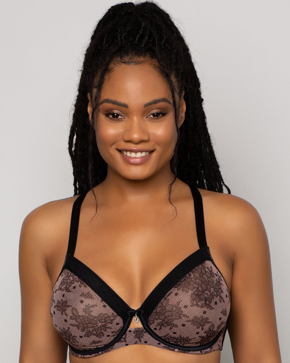 Sheer Mesh Full Coverage Unlined Underwire Bra Chantilly Walmart
