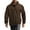Coffee, variant on Men's Stand Collar Plush Jacket, Solid Color Zippered Outdoor Coat, Casual Sports Style Cold Weather Wear with Soft Interior lining,Coffee 3XL