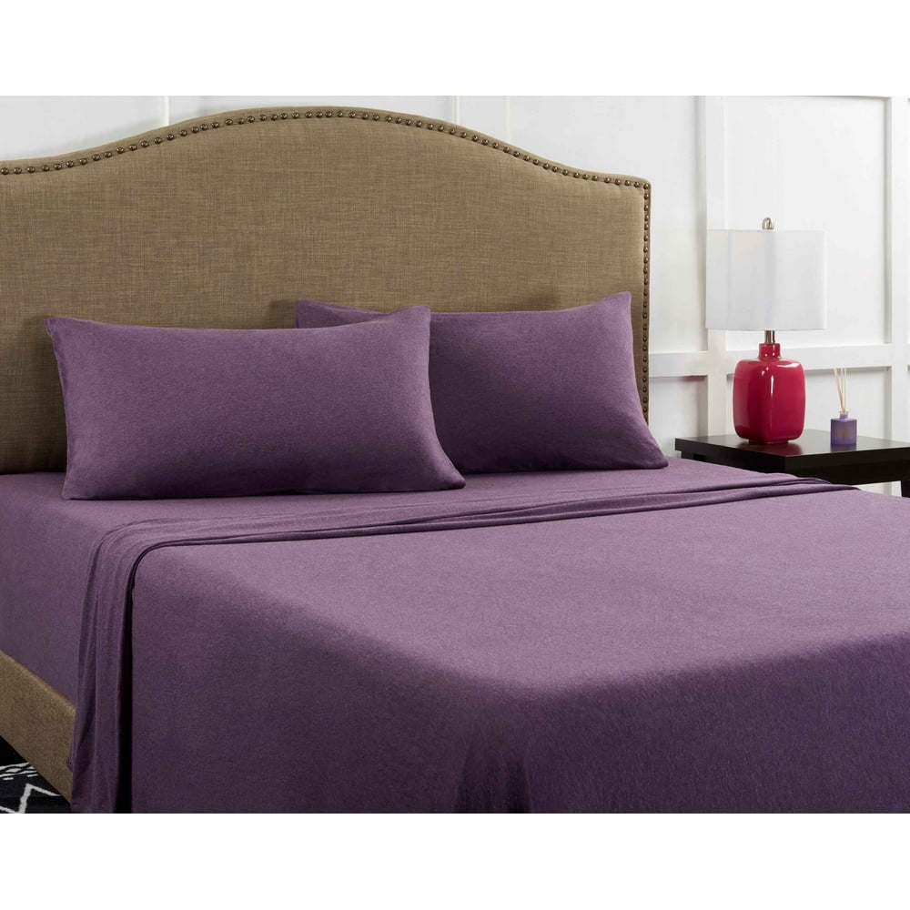 Mainstays Jersey Knit Bedding Unisex Sheet Set, 150 GSM Single Jersey
