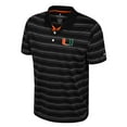 thumbnail image 2 of Men's Colosseum  Black Miami Hurricanes Milk Steak Polo, 2 of 3