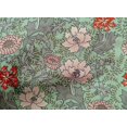 thumbnail image 4 of oneOone Cotton Cambric Light Mint Green Fabric Leaves & Floral Sewing Craft Projects Fabric Prints By Yard 56 Inch Wide, 4 of 4