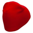 thumbnail image 3 of Optical Illusion Embroidered 8 Inch Short Beanie - Red OSFM, 3 of 5