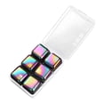 thumbnail image 4 of Tongina Stainless Steel Ice Cubes Quickyly Cooling Food Grade Drinks Chilling Stones Whisky Cubes for Cocktails Beer Kitchen Bar 6 Colorful, 4 of 8