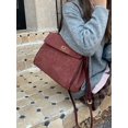 thumbnail image 3 of Bolso de mano lindejuan esmerilado de gran capacidad de piel sintética de alta calidad moderno maletín de negocios para mujer, 3 of 5