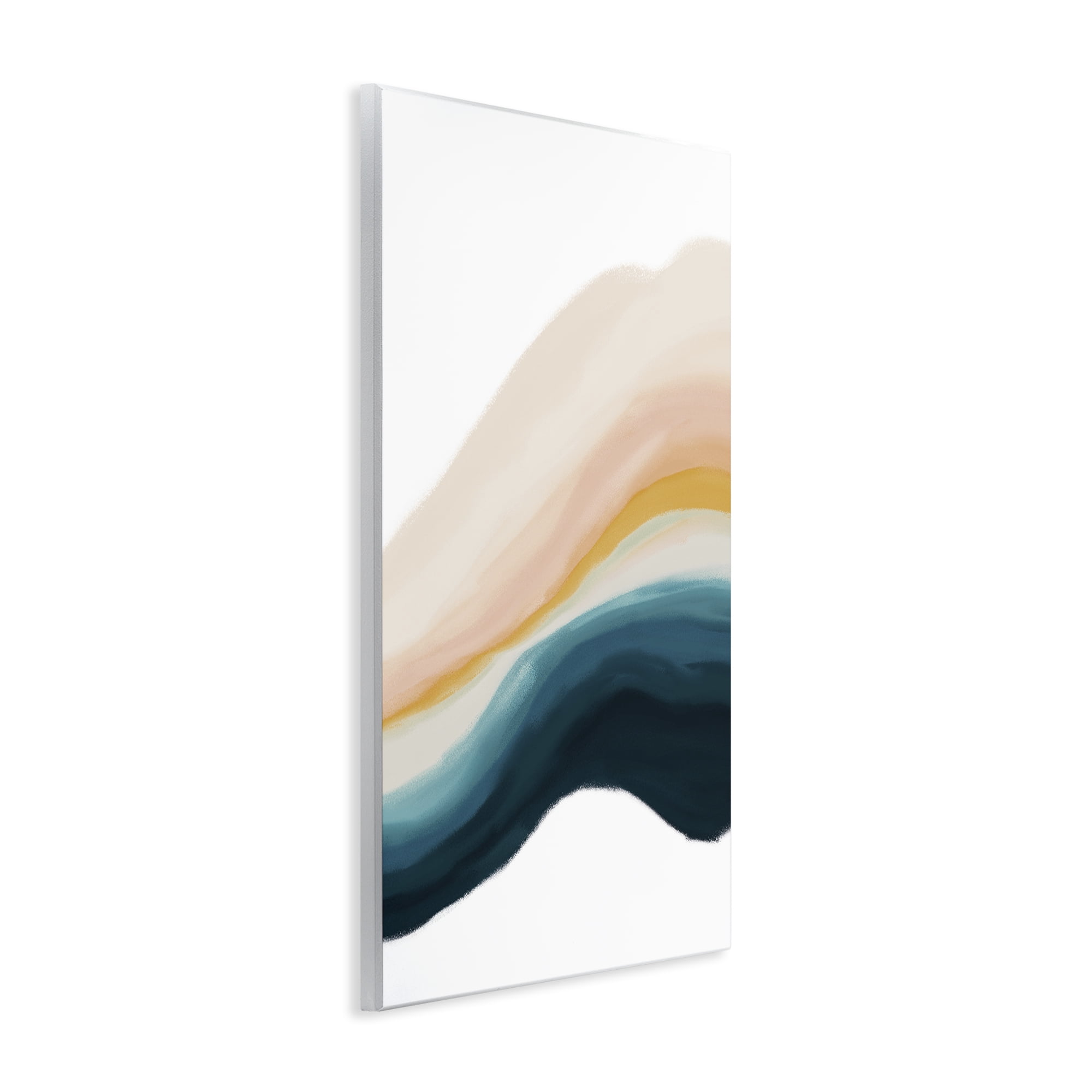 Stupell Industries Peach Swirl Abstraction Abstract Painting Unframed Art Print Wall Art, 13 x 19