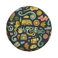 thumbnail image 2 of Gaeub Colorful Hippie 14-17in Tire Cover, Spare Tire Cover, for Camper Caravan, Trailer, Car, Truck, SUV, Jeep - 14 inch, 2 of 9