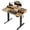 Brown, variant on Kyspho 55″ x 28″ Electric Standing Desk with Drawers, Height Adjustable Gaming Desk with Monitor Stand & Storage Shelf, 4 Preset Heights for Home Office, White