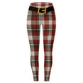 thumbnail image 4 of Christmas Leggings for Women High Waisted Santa Claus Print Ankle Length Seasonal Printed Leggings Soft Brushed Pants, 4 of 4