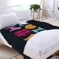 thumbnail image 3 of Cozy Flannel Blanket with Heart Design - Soft Warm Durable Throw for Sofa Travel Bed & Chair - Perfect for Pet Lovers, 3 of 7