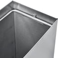 thumbnail image 3 of Global Industrial Stainless Steel Wall Mount Trash Can 6-2/5 Gallon, 3 of 7