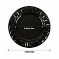 thumbnail image 4 of Balsa Circle 6 Black Round 13 in Plastic Charger Plates Bejeweled Trim Wedding Party Events Decorations Supplies, 4 of 8