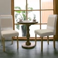 thumbnail image 3 of Chair Covers Khaki Stripes Dining Chair Slipcovers French Stripe Farmhouse Style Stretch Removable Chair Seat Protector Party Decoration Set of 1, 3 of 6