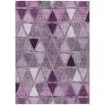 thumbnail image 2 of HomeRoots 583041 5 x 8 ft. Geometric Washable Indoor & Outdoor Rectangle Area Rug, Merlot, Purple & Lavender, 2 of 5