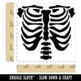 thumbnail image 2 of Human Ribcage Skeleton Bones Spooky Halloween Square Rubber Stamp Stamping Scrapbooking Crafting - Small 1.25in, 2 of 7