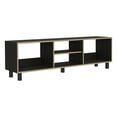 thumbnail image 4 of Mesa para TV hasta 70 Pulgadas con Repisas y Compartimentos para Consolas Color Wengue y Café | Excelsior Tunez, 4 of 5